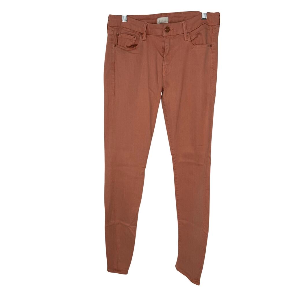 MOTHER Women's Skinny Jeans in Coral Never Worn - Picture 2 of 10